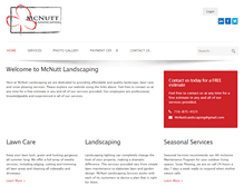 Tablet Screenshot of mcnuttlandscaping.com